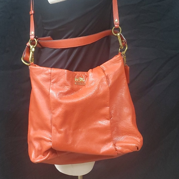 Coach Handbags - Coach Orange Madison Isabelle Bag
